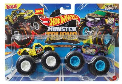 H/W MONSTER TRUCKS 1:64 2 PACK ASSTD