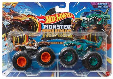 H/W MONSTER TRUCKS 1:64 2 PACK ASSTD