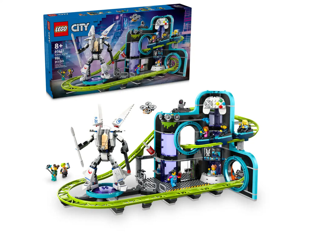 LEGO 60421 CITY ROBOT ROLLER COASTER PRK