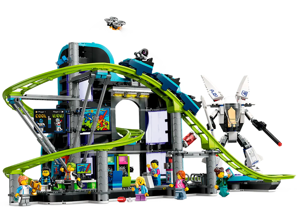 LEGO 60421 CITY ROBOT ROLLER COASTER PRK