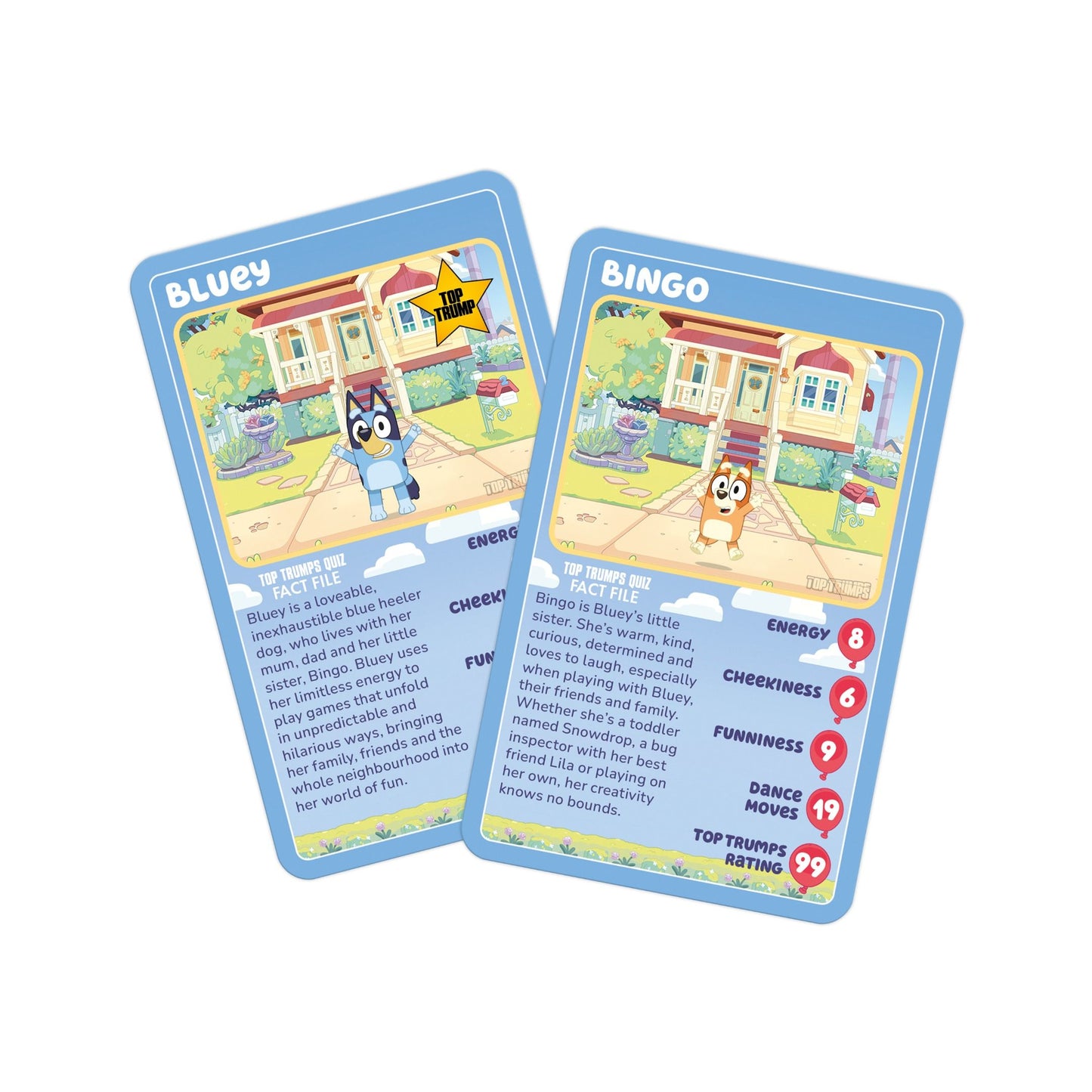 CARD GAME TOP TRUMPS BLUEY