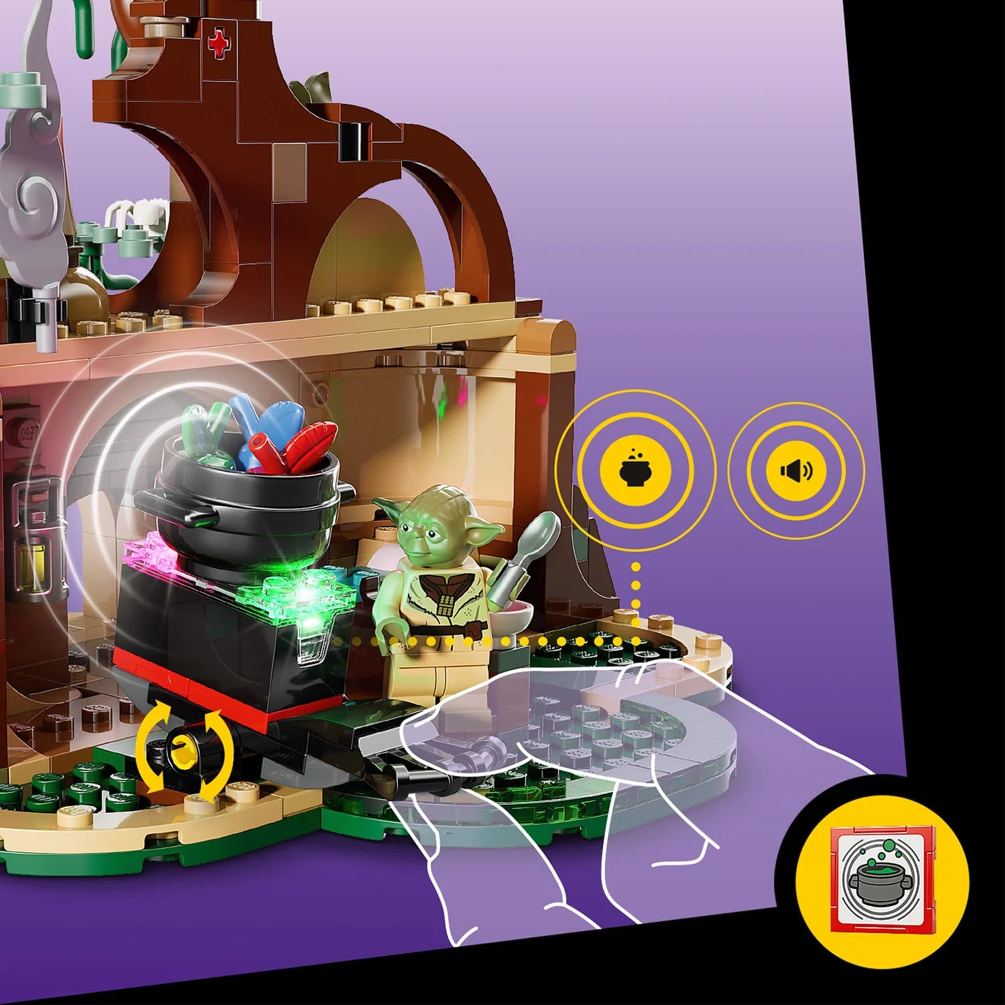 LEGO 75422 S/W S/P YODA HUT & JEDI TRAIN