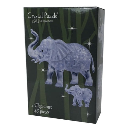 PUZZLE 3D CRYSTAL ELEPHANT & BABY