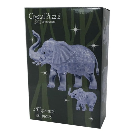PUZZLE 3D CRYSTAL ELEPHANT & BABY