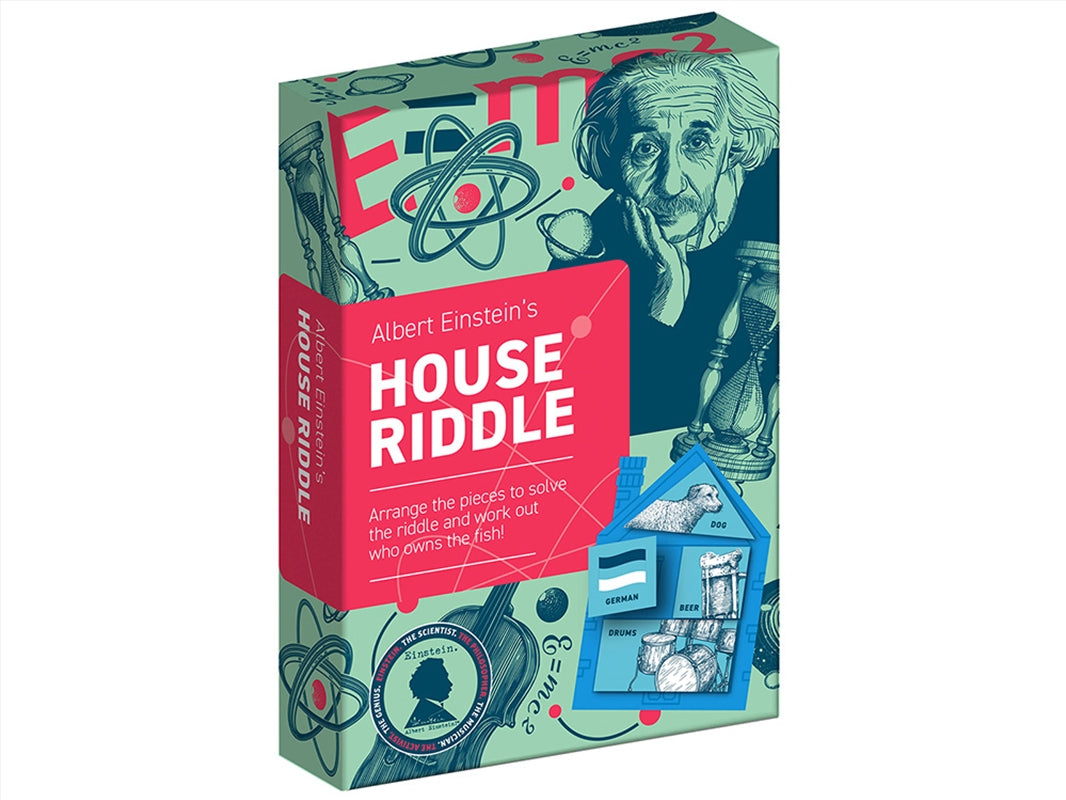 Albert Riddle Card CARD GAME EINSTEIN'S HOUSE RIDDLE