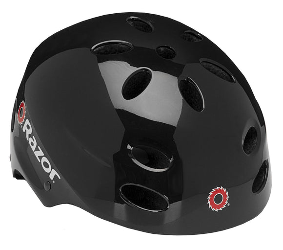 RAZOR HELMET YOUTH GLOSS BLACK