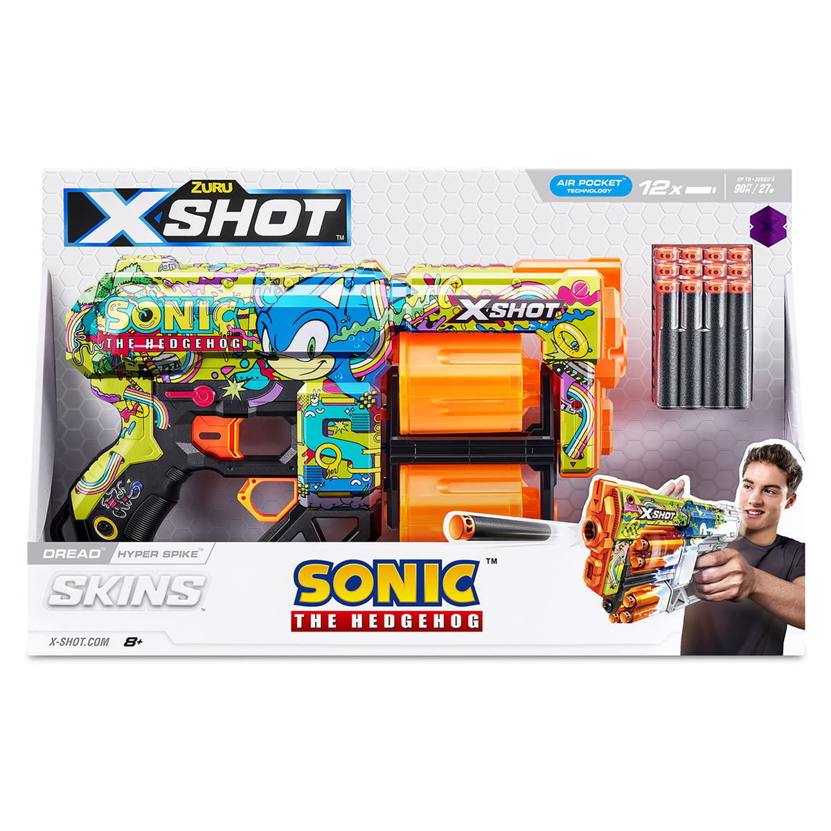 Zuru Xshot Skins Sonic The Hedgehog