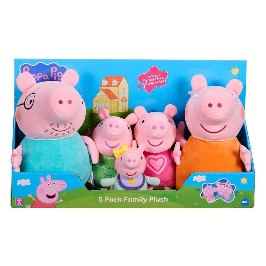 PEPPA PIG FAMILY OF FIVE PLUSH PK