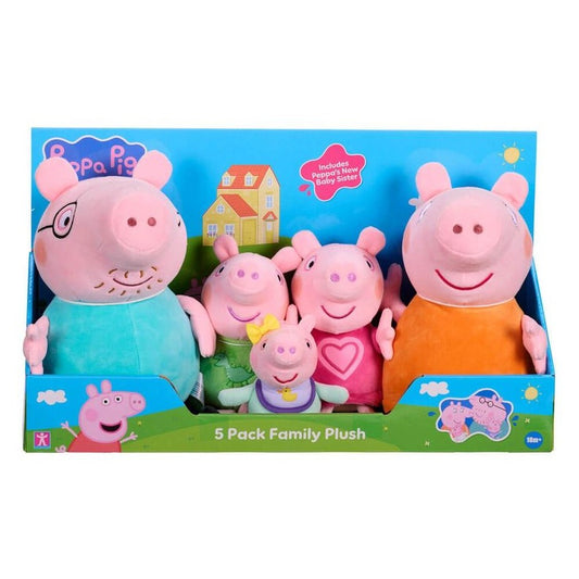 PEPPA PIG FAMILY OF FIVE PLUSH PK