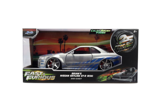 D/C 1:24 F&F BRIAN'S 2002 NISSAN SKYLINE