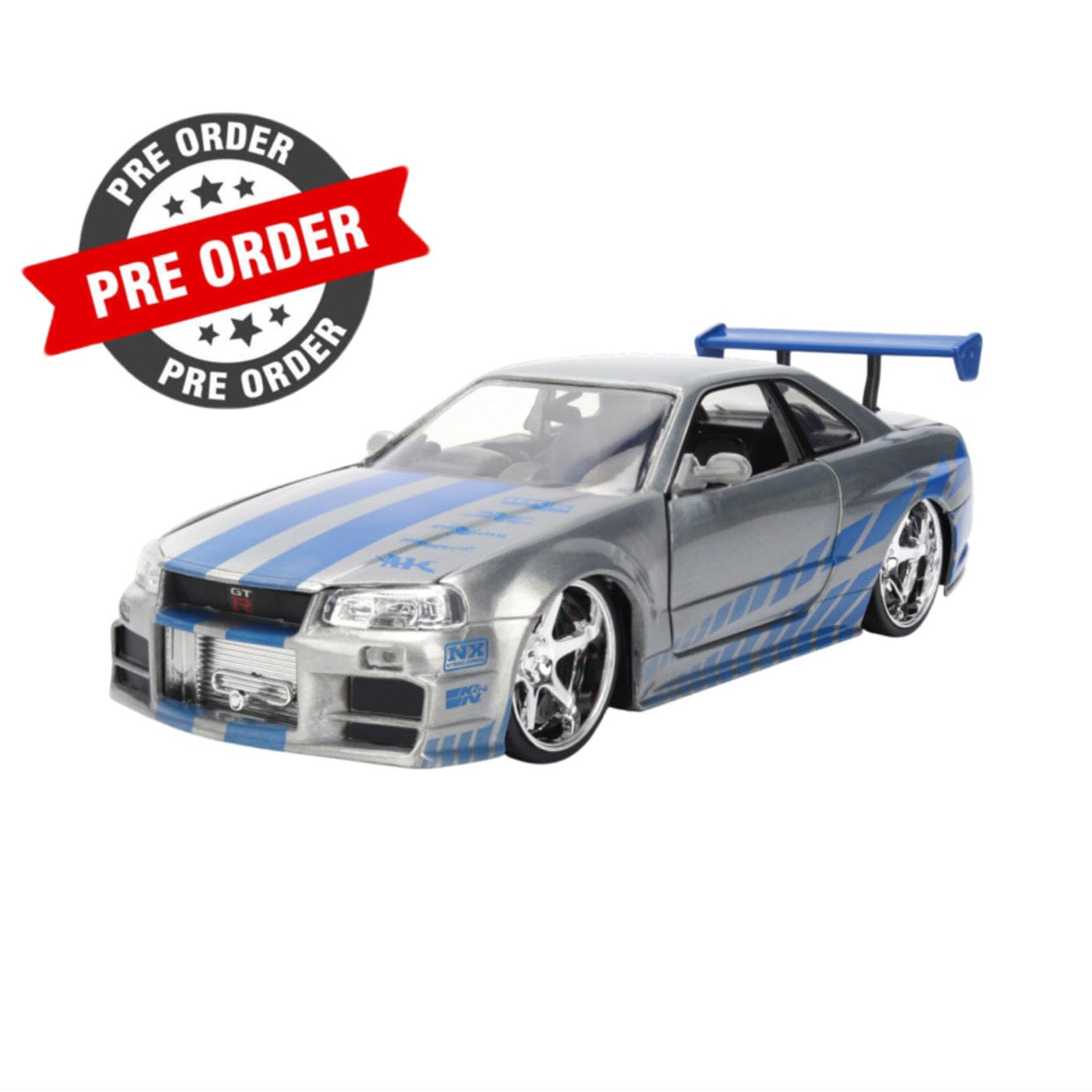 D/C 1:24 F&F BRIAN'S 2002 NISSAN SKYLINE