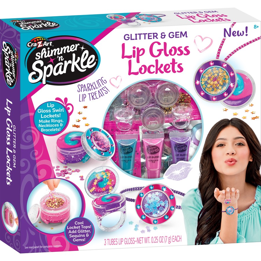 SHIMMER & SPARKLE LIP GLOSS LOCKETS