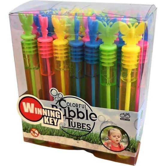 BUTTERFLY MINI BUBBLE TUBES 48PK