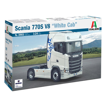 ITALERI 1:24 SCANIA 77  S V8 WHITE CAB