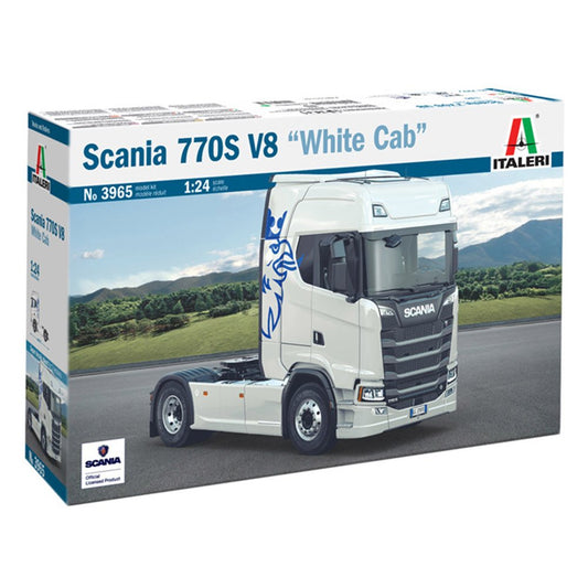 ITALERI 1:24 SCANIA 77  S V8 WHITE CAB