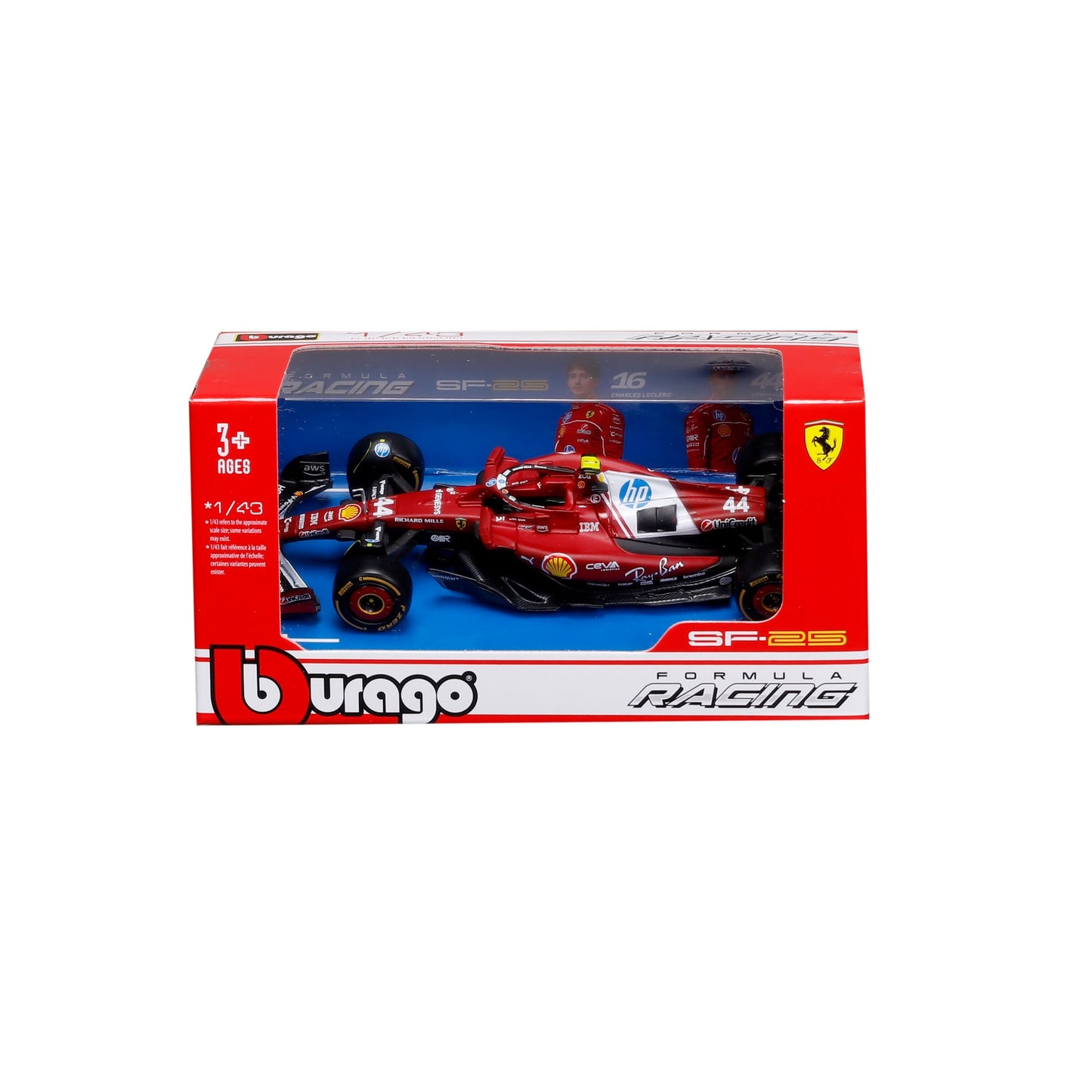 BBURAGO 1:43 D/C F1 2025 FERRARI #44