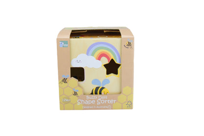 WOOD BUZZY DAYS BEE SHAPE SORTER