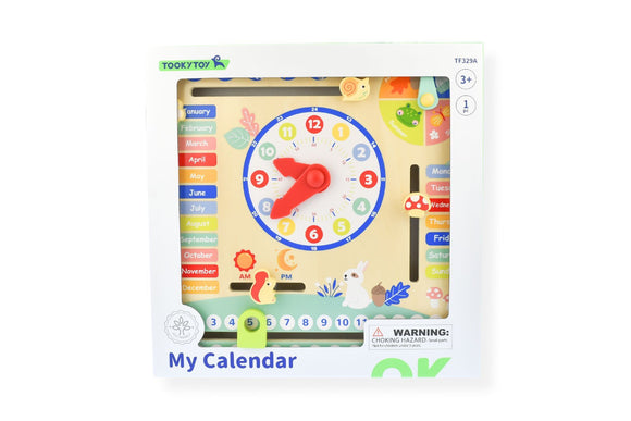 WOOD CALENDAR W TABS MY FOREST FRIENDS