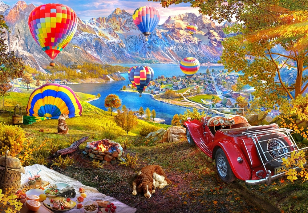 PUZZLE 1000PC ROAD LESS HOTAIR BALLOON