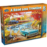 PUZZLE 1000PC ROAD LESS TRAV STEAM TRAIN