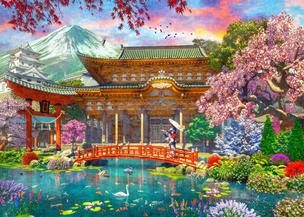 PUZZLE 1000PC TRAVEL ABROAD FUJI PALACE