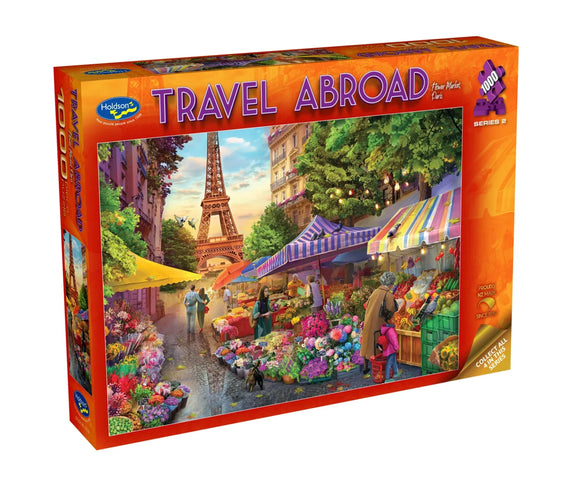 PUZZLE 1000PC TRAVEL ABROAD PARIS FLOWER