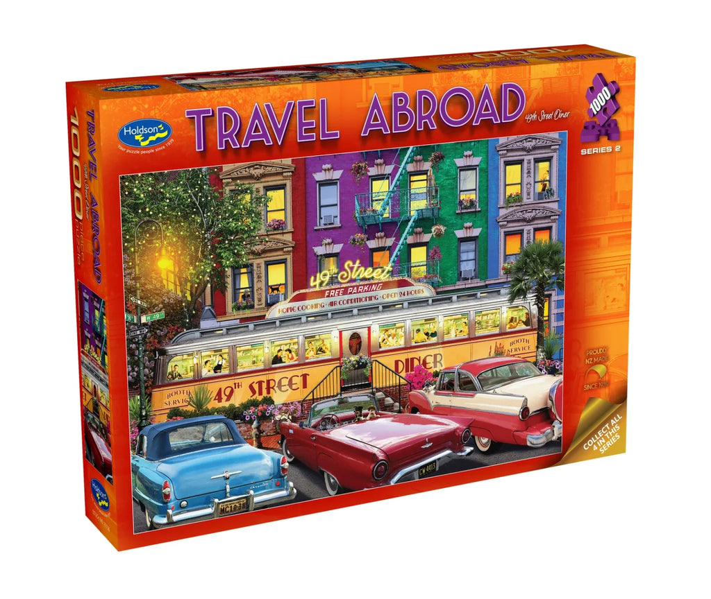 PUZZLE 1000PC TRAVEL ABROAD DINER