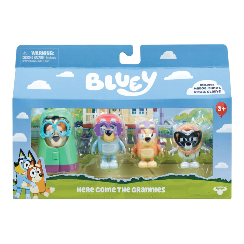 BLUEY FIGURE 4PK S14 AST