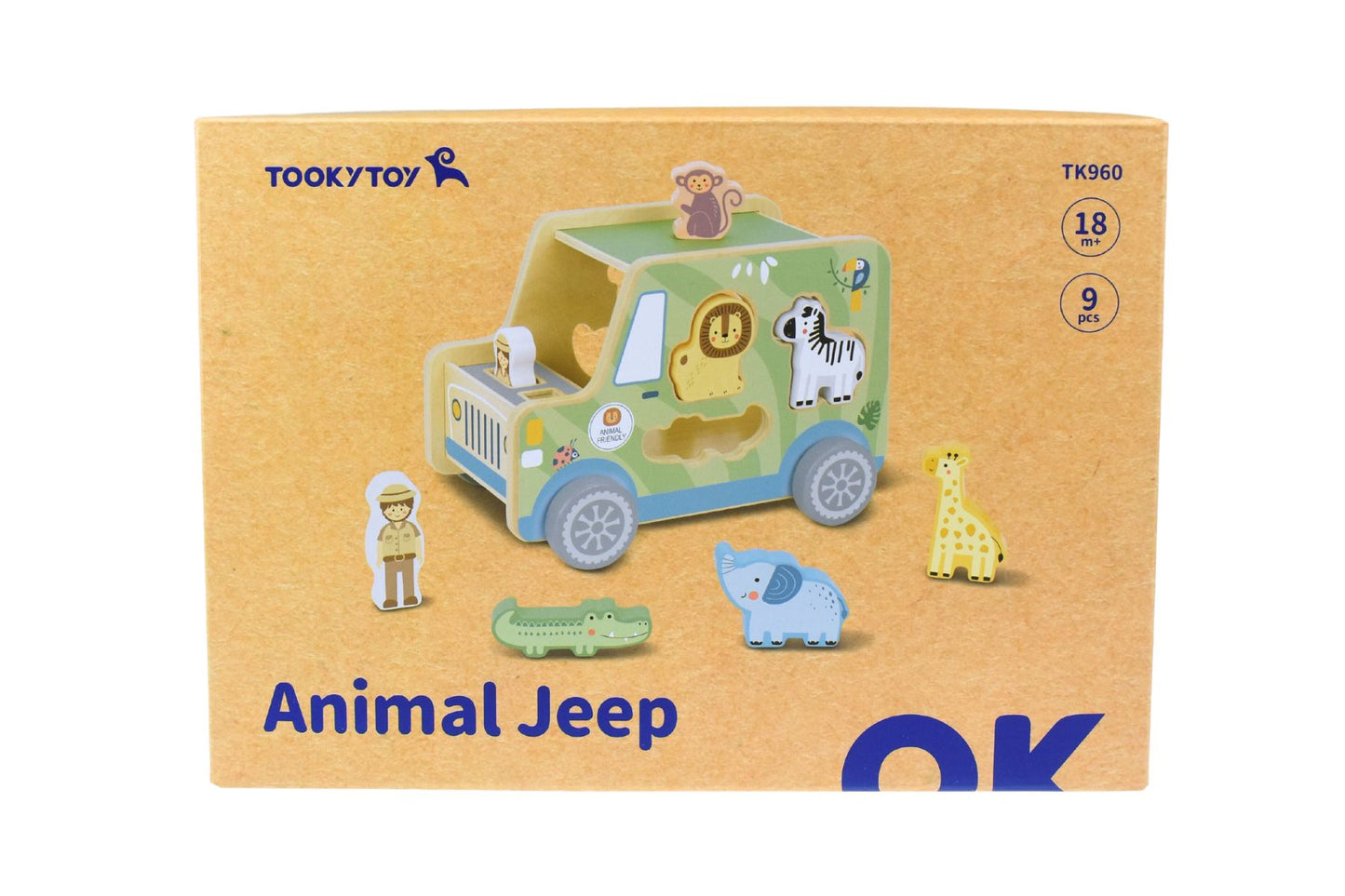 Wooden Forest Friends Animal Jeep