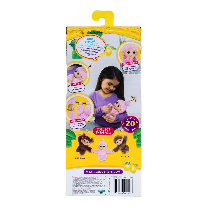LLP MY BABY MONKEY MINI LUNA LEMON