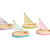 WOODEN CALM & BREEZY SML SAILBOAT