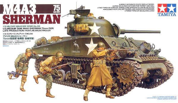 TAMIYA 1/35 M4A3 SHERMAN 75MM GUN