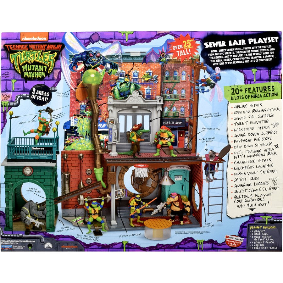 TMNT MM MOVIE SEWER LAIR PLAYSET