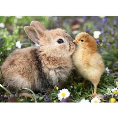 PUZZLE 500PC RABBIT AND CHICK