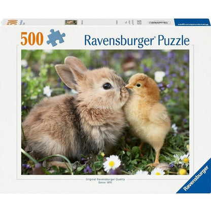 PUZZLE 500PC RABBIT AND CHICK