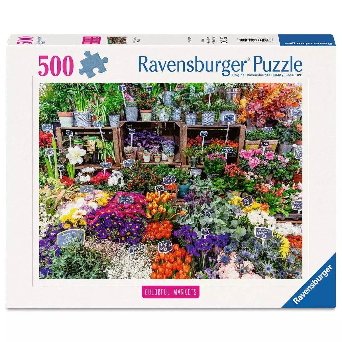 PUZZLE 500PC FLOWER MARKET FRANCE