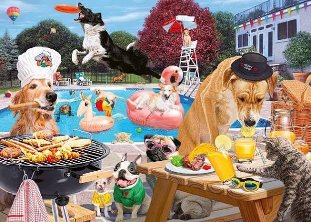 PUZZLE 1000PC DOG DAYS OF SUMMER NEW