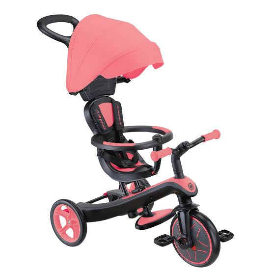 TRIKE GLOBBER EXPLORER 4 IN 1 CORAL PK