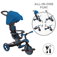 TRIKE GLOBBER EXPLORER 4 IN 1 ROYAL BLUE