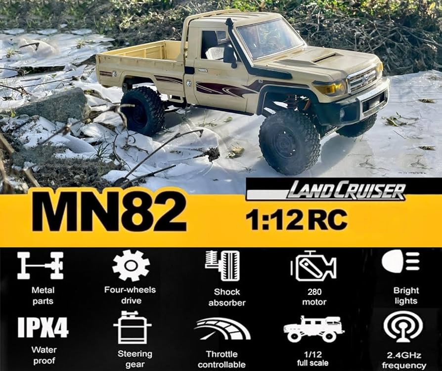 R/C 1:12 TOYOTA 79 LAND CRUISER YELLOW