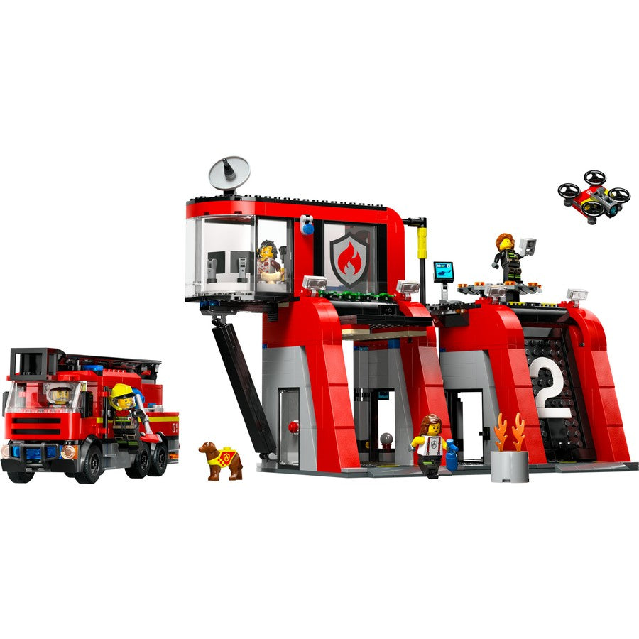 Lego 60414 City Fire Station With Truck