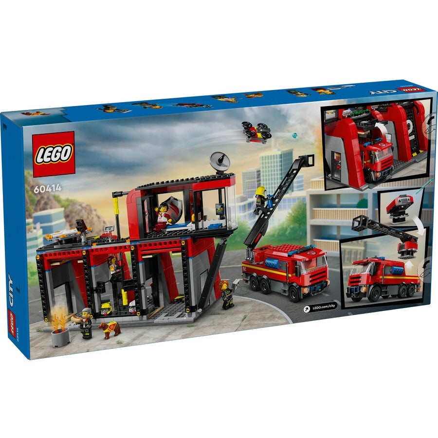 Lego 60414 City Fire Station With Truck