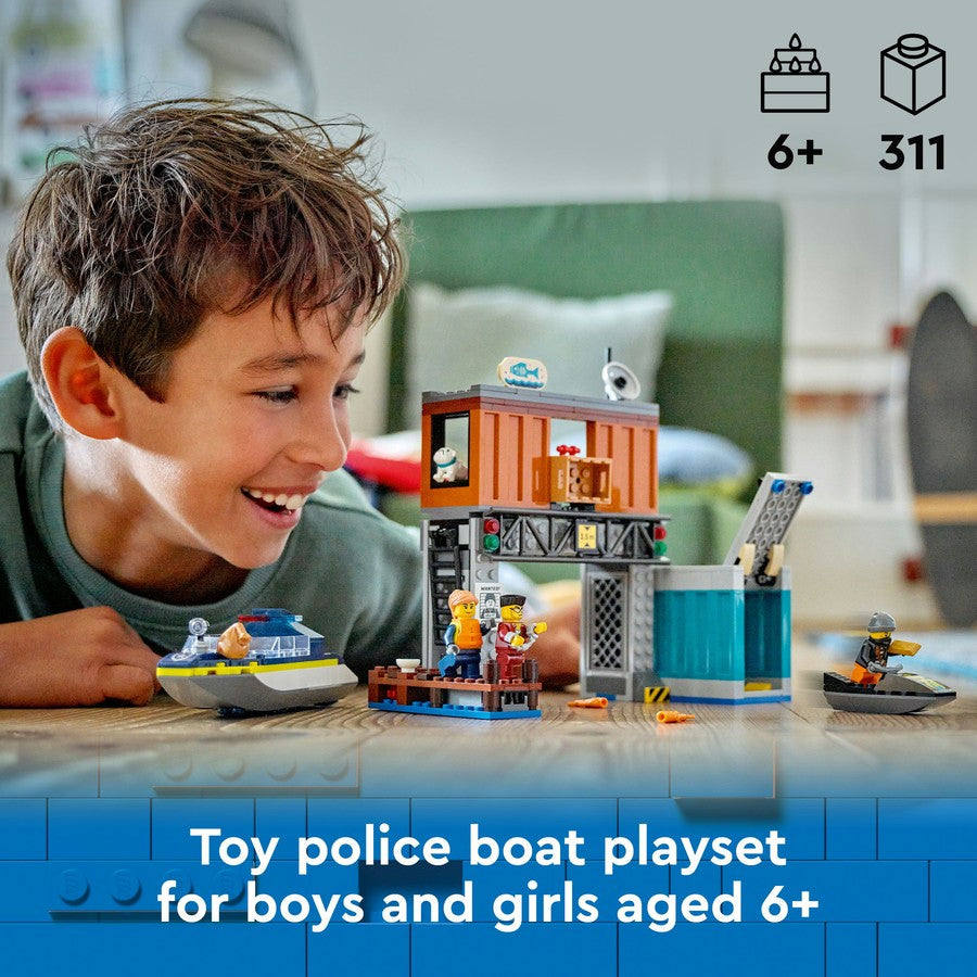 Lego 60417 City Police S/Boat & Hideout