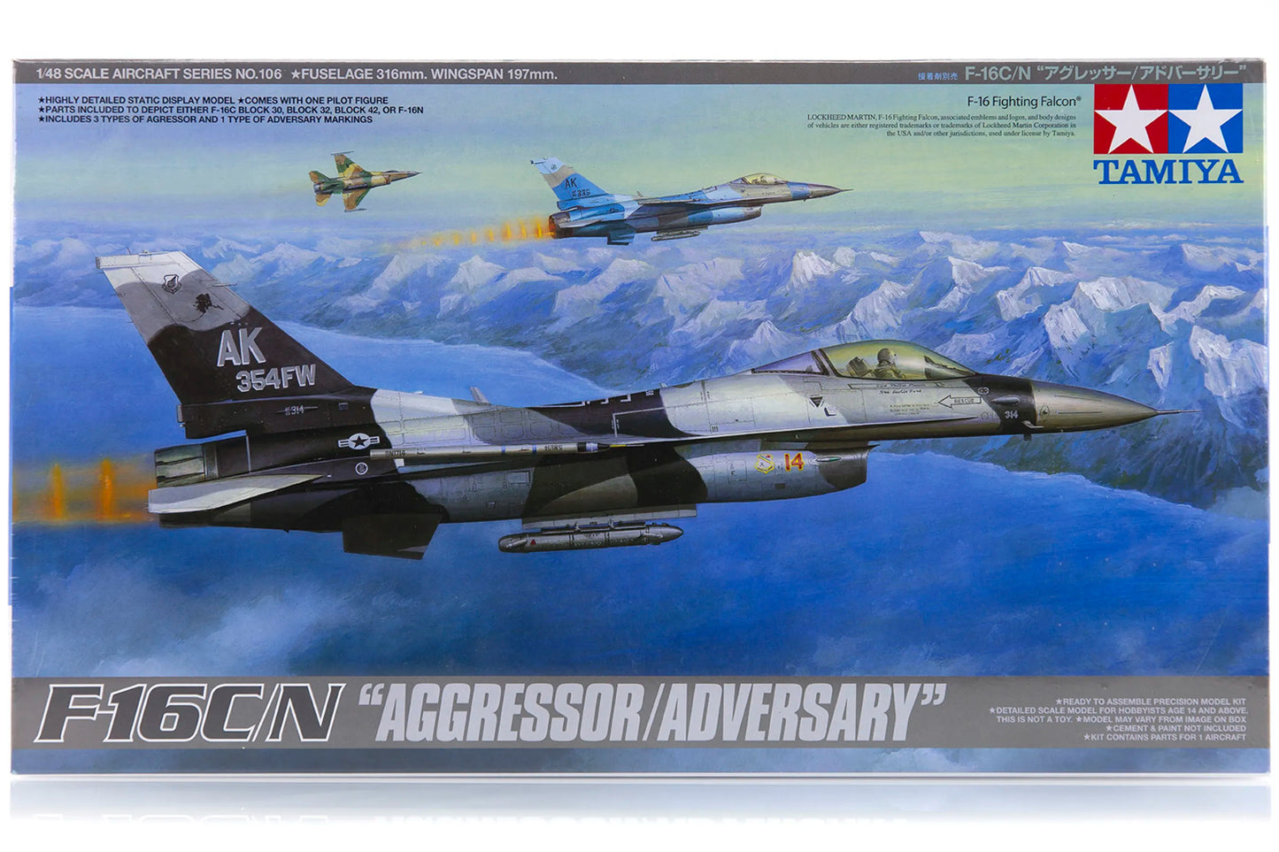 TAMIYA 1:48 F-16CN AGGRESSOR/ADVERSARY