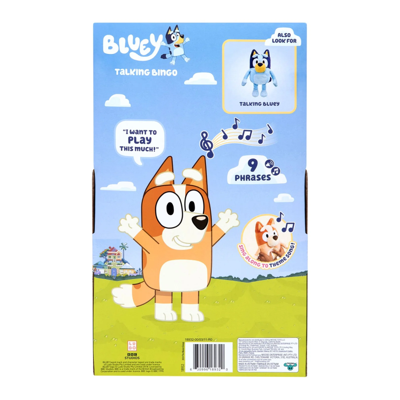 BLUEY S13 PLUSH TALKING BINGO