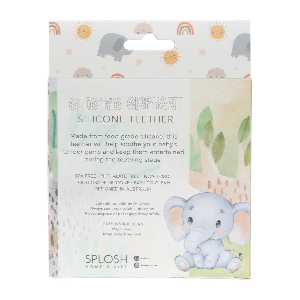 SPLOSH BABY ELEPHANT SILICONE TEETHER