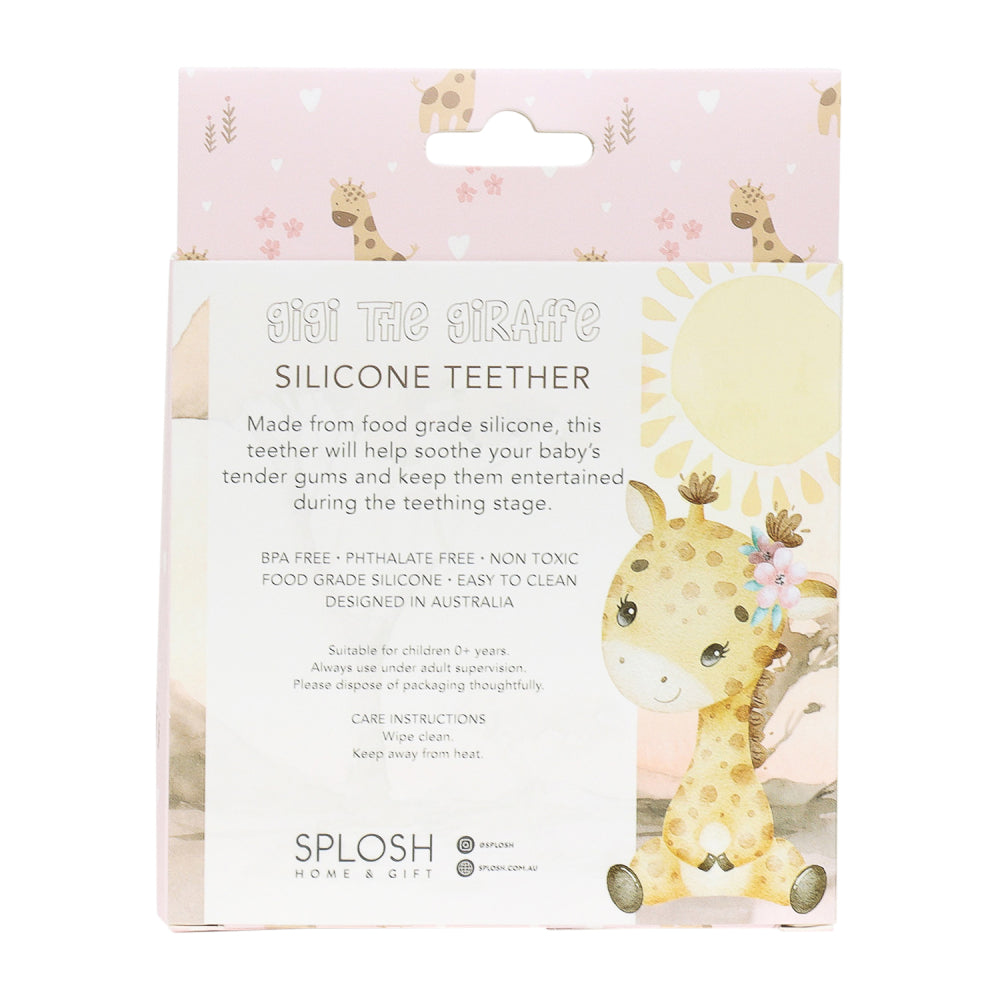 SPLOSH BABY GIRAFFE SILICONE TEETHER