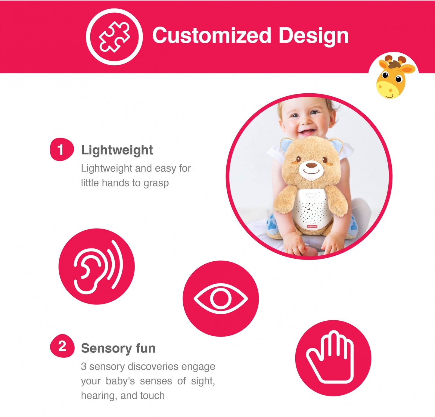 Winfun 2 In 1 Starry Lights Bear