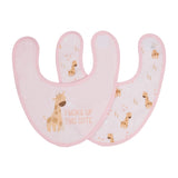 SPLOSH BABY GIRAFFE BIB 2PK