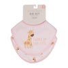 SPLOSH BABY GIRAFFE BIB 2PK